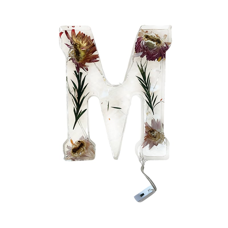 🌸Handmade Floral Resin Home Decor/ Night Light