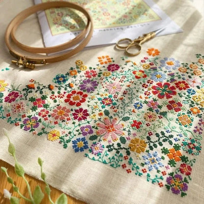 ✨LAST DAY ALERT 49% OFF🌸Bloom a Day Cross Stitch Set