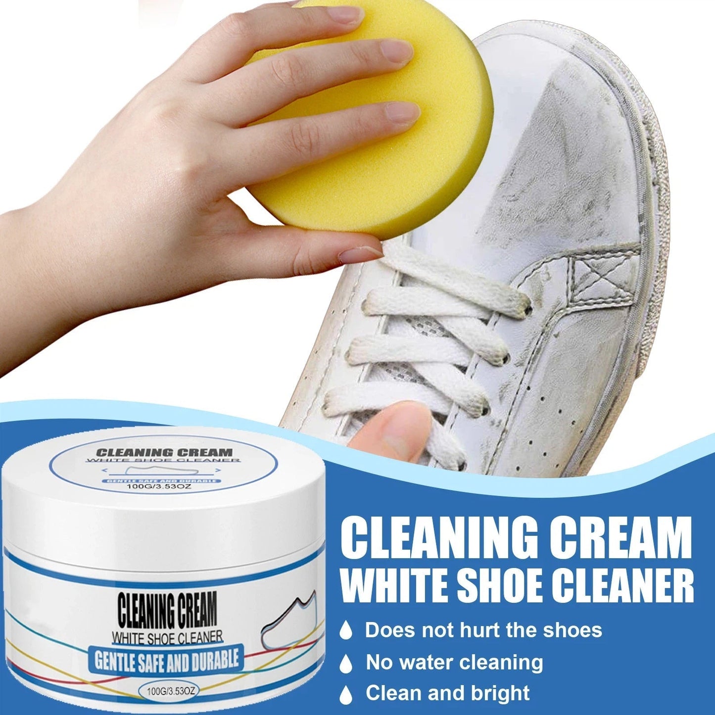 Dazzling White Shoes in Seconds!🫧Shoe Cleaning Cream