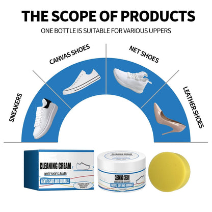 Dazzling White Shoes in Seconds!🫧Shoe Cleaning Cream