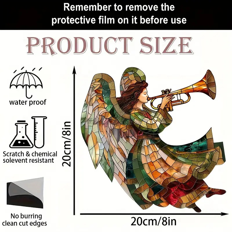 🌈 Angel Stained Glass Sun Catcher -- Turn Sunlight into a Whimsical Work of Art