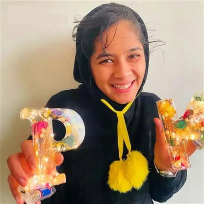 🌸Handmade Floral Resin Home Decor/ Night Light