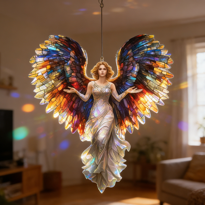🌈 Angel Stained Glass Sun Catcher -- Turn Sunlight into a Whimsical Work of Art