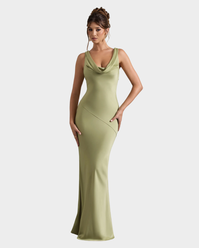 SUNSET SATIN MAXI DRESS