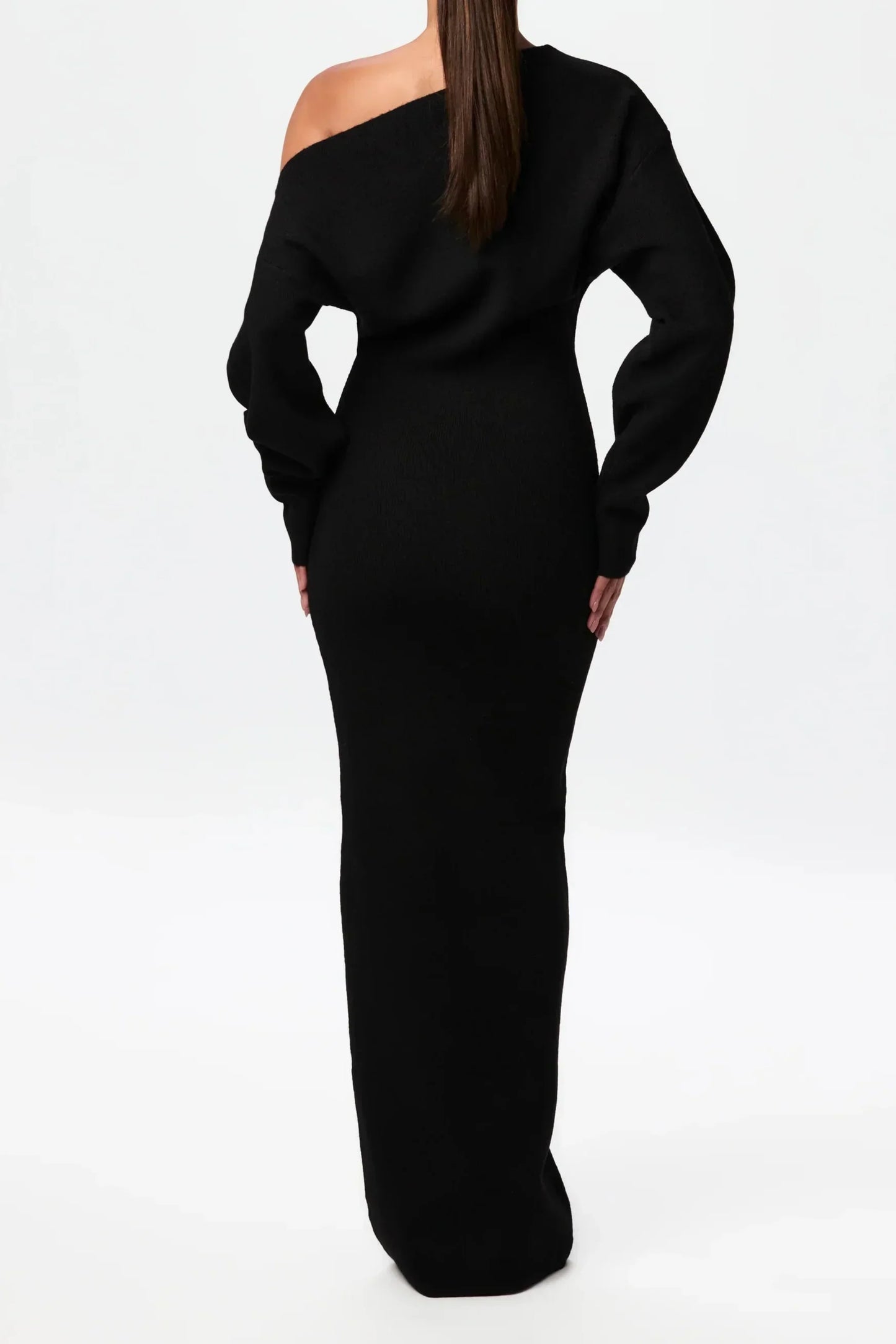 Drop-Shoulder Sweater Dress