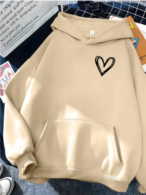 Sudadera con capucha y corazón cósmico de Kivara