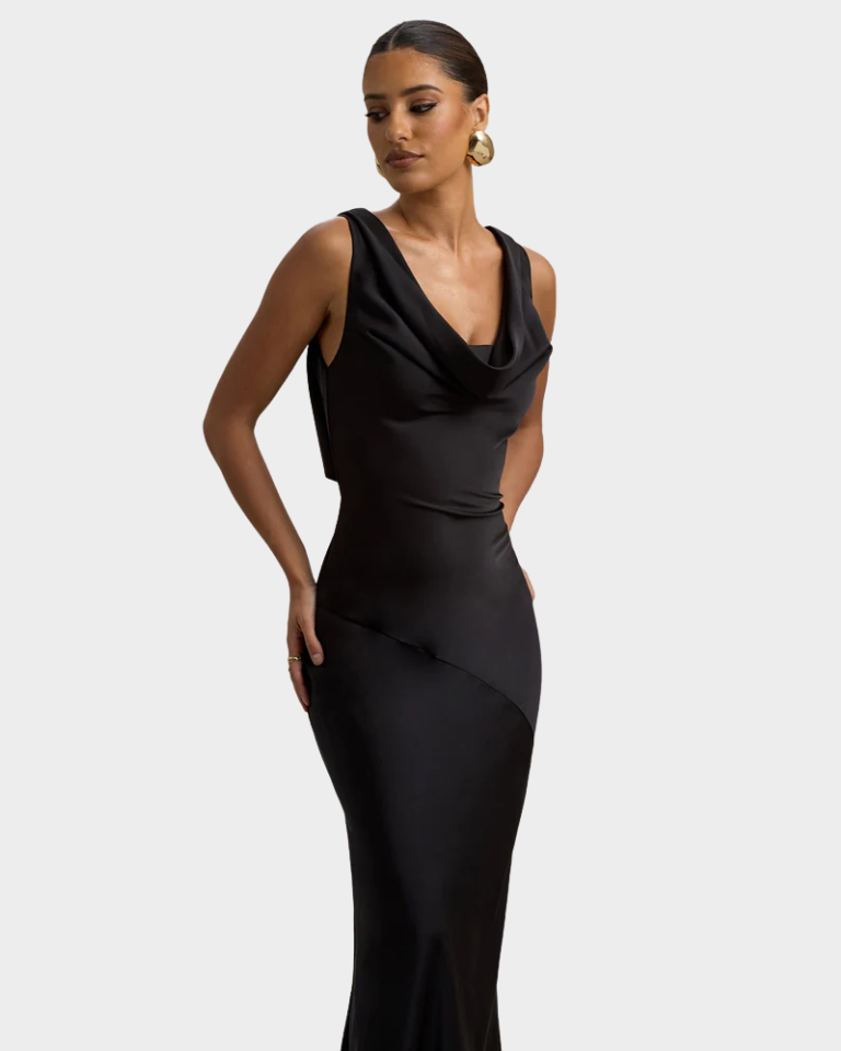 SUNSET SATIN MAXI DRESS