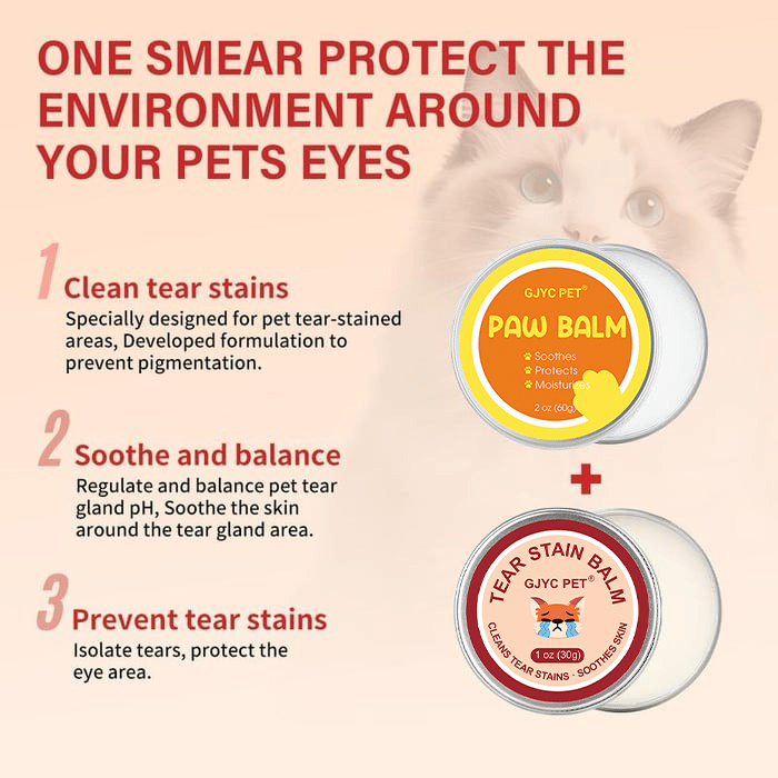 🔥LAST DAY 49% OFF✨PET Tear Stain Protection Cream & Brush Set