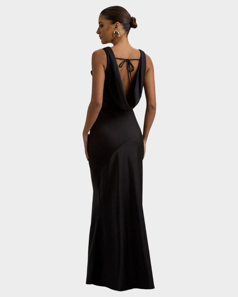 SUNSET SATIN MAXI DRESS