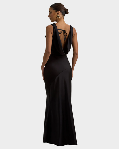 SUNSET SATIN MAXI DRESS