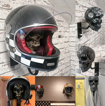 🏴‍☠️Motorcycle helmet and jacket skull holder