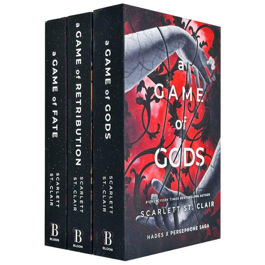 (NEW COVERS) Hades x Persephone Saga 3 Books Collection Set By Scarlett St. Clair (A Game of Gods, A Game of Retribution & A Game of Fate)