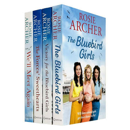 Rosie Archer The Bluebird Girls Collection 4 Books Set (We'll Meet Again, The Bluebird Girls, The Forces Sweethearts, Victory for the Bluebird Girls)
