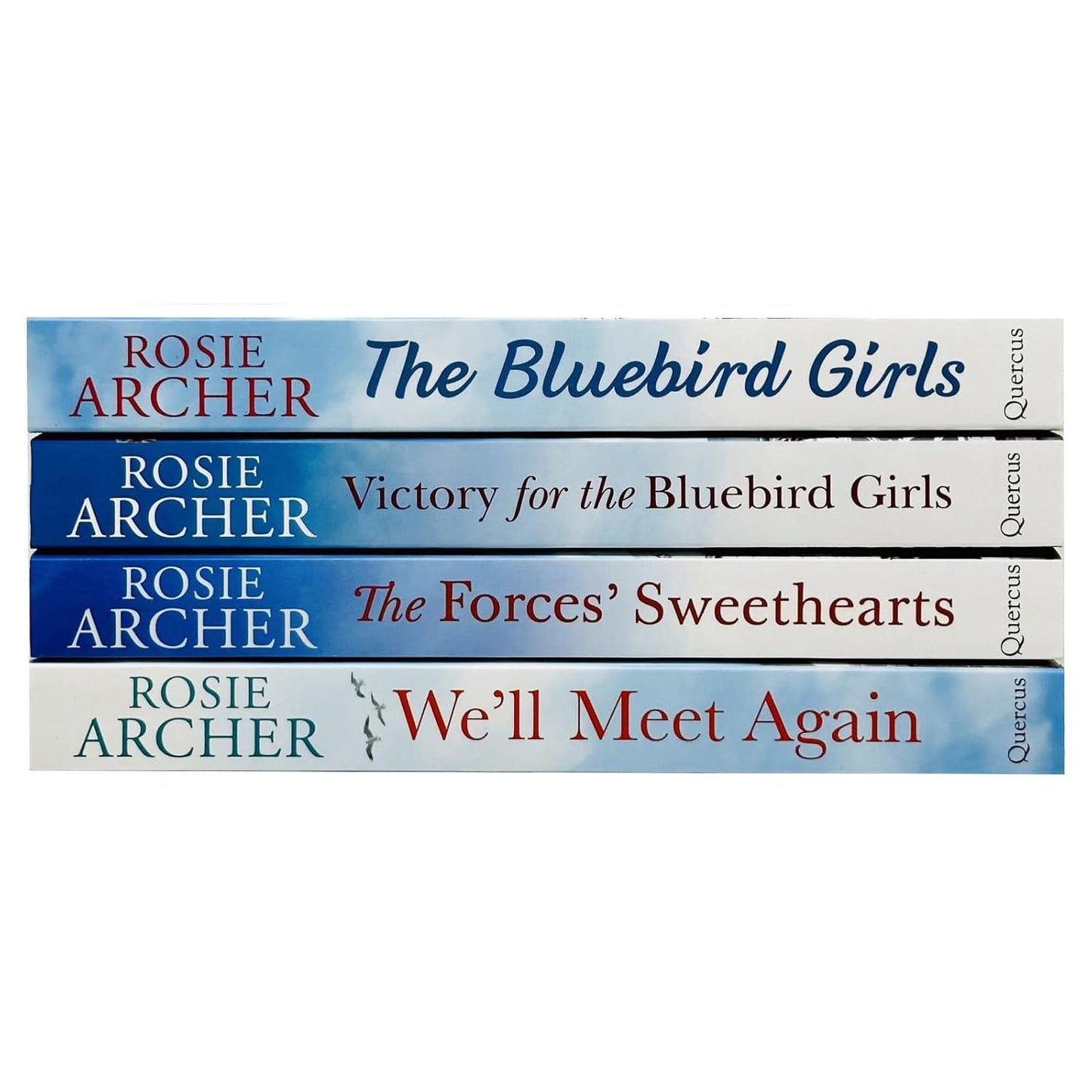 Rosie Archer The Bluebird Girls Collection 4 Books Set (We'll Meet Again, The Bluebird Girls, The Forces Sweethearts, Victory for the Bluebird Girls)