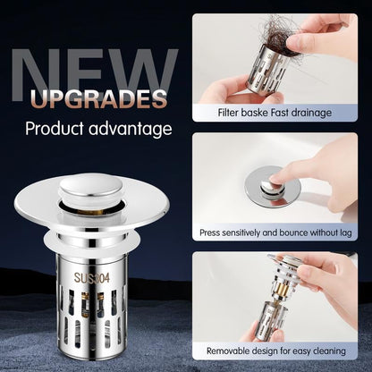🔥Universal Stainless Steel Drain Strainer