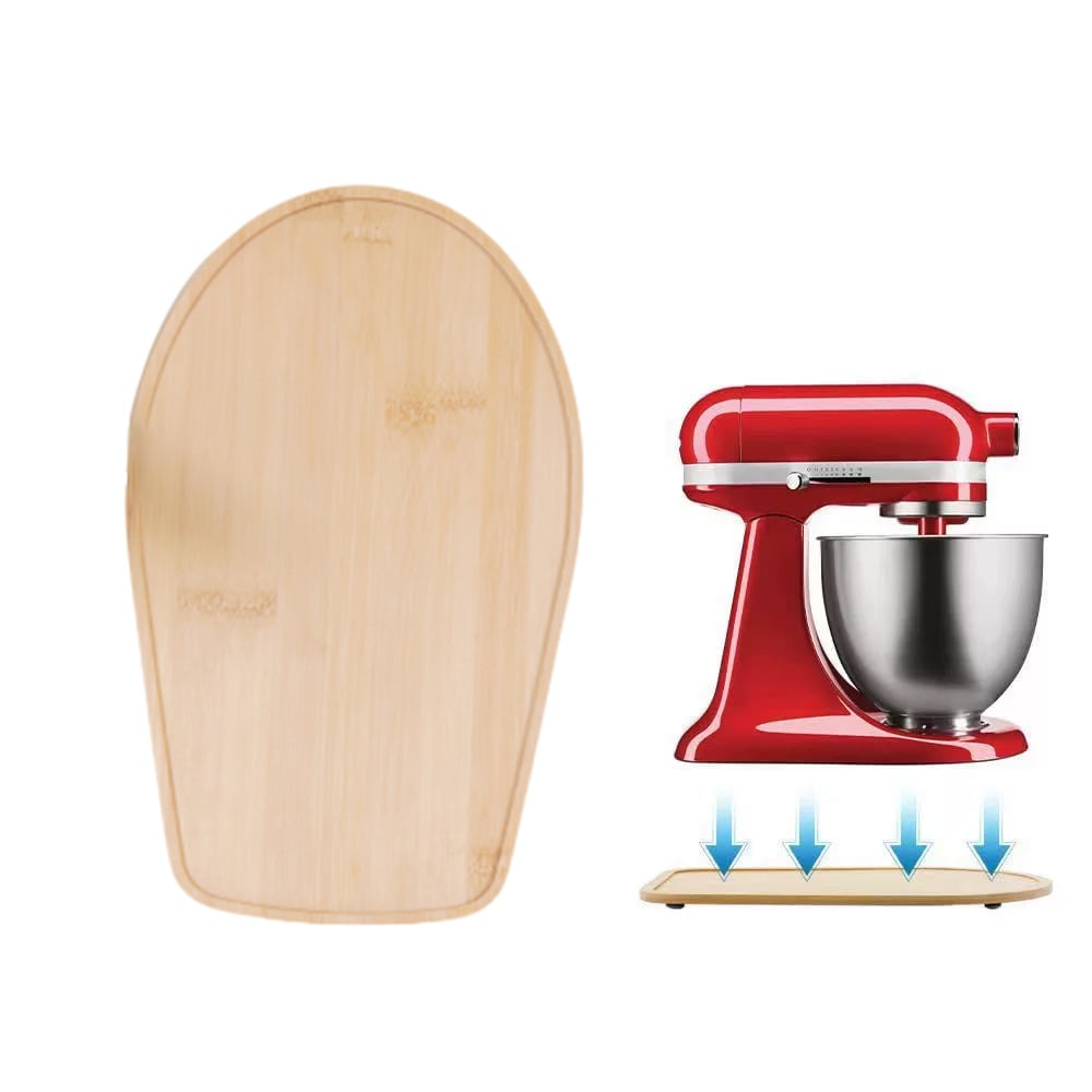 BUY 2 SAVE 5% FREE SHIPPING🔥🔥 Handmade Bamboo Mixer Mobile Tray, Waterproof, Anti-Slip & Corrosion-Resistant