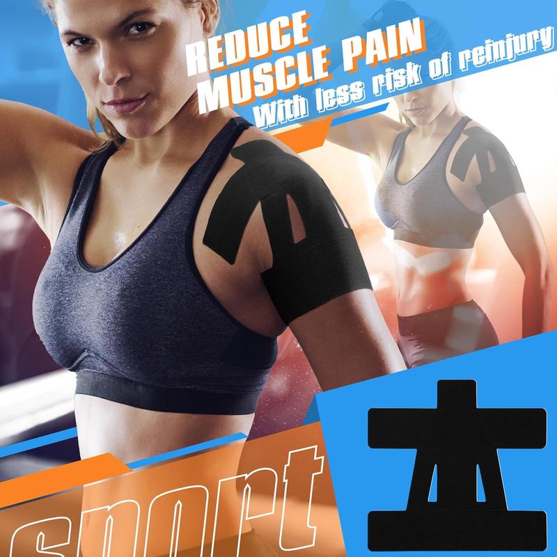 Kinesiology Tape For Shoulder Pain Relief, Pre-Cut Sports Tape With Waterproof, Breathable And Enhanced Elasticity.