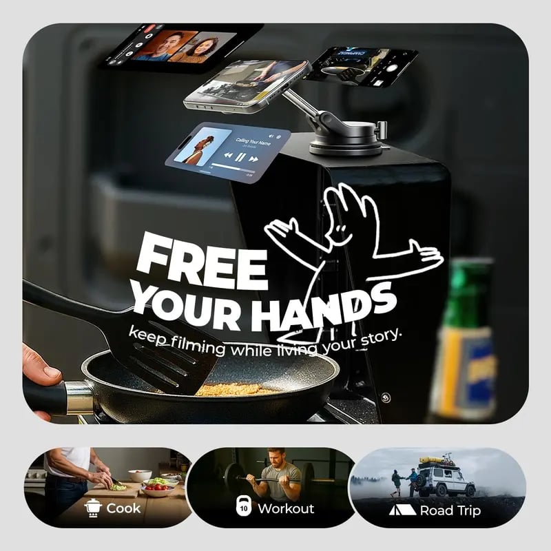 🏆 50K+ SOLD! – Almost Gone💥Vacuum magnetic car phone holder