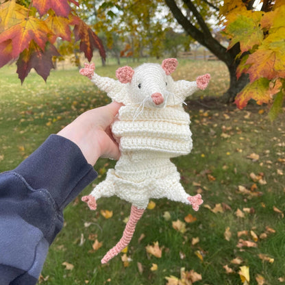 🐭Handmade Crochet Rat Scarf