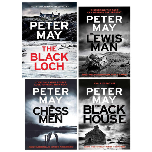 The Lewis Trilogy by Peter May 4 Books Collection Set (The Lewis Man, The Blackhouse, The Chessmen and The Black Loch [Hardback])