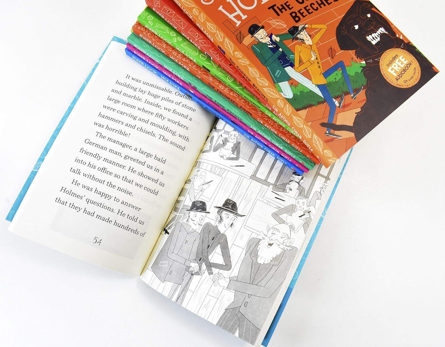 Sherlock Books, Sherlock Holmes Books, Childrens Collection, 30 Books Box Set