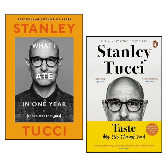 Stanley Tucci 2 Books Collection Set (Taste and What I Ate in One Year [Hardback])
