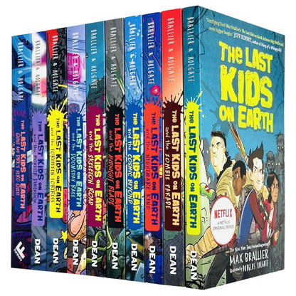 The Last Kids on Earth Series 10 Books Collection Set By Max Brallier (Last Kids On Earth, Zombie Parade, Nightmare King, Cosmic Beyond, Midnight Blade, Skeleton Road & More)