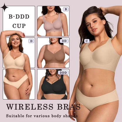 Jelly Comfortable Wireless Push Up Bras