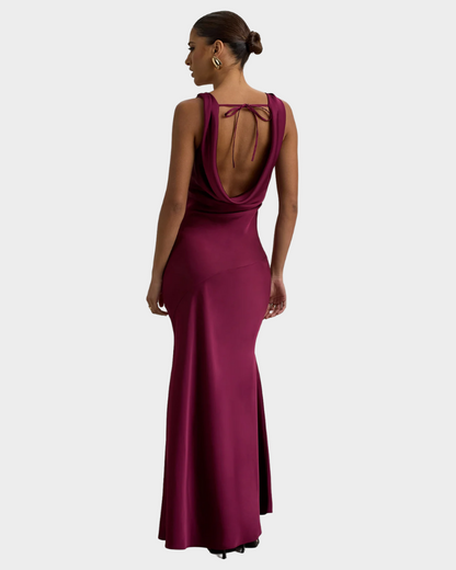 SUNSET SATIN MAXI DRESS