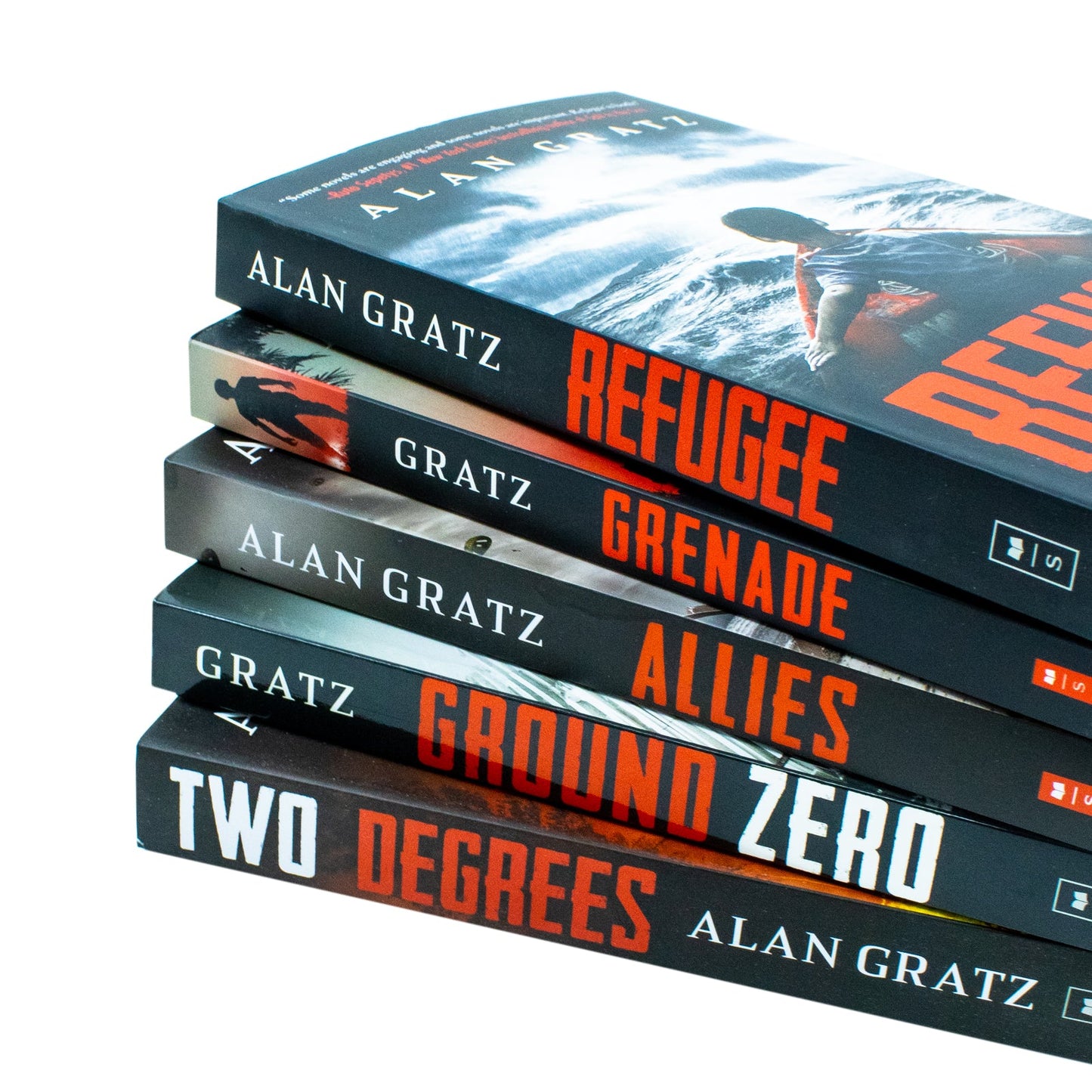 Alan Gratz 5 Books Collection Set (Allies, Two Degrees, Grenade, Refugee, Ground Zero)