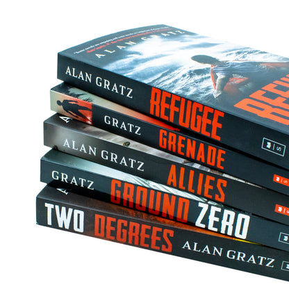 Alan Gratz 5 Books Collection Set (Allies, Two Degrees, Grenade, Refugee, Ground Zero)
