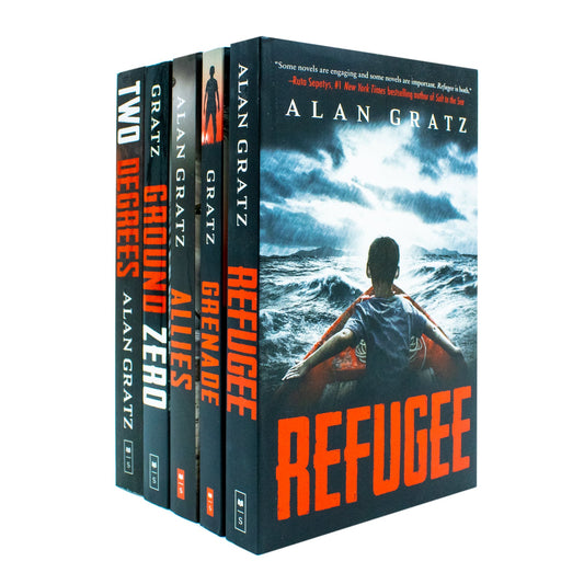 Alan Gratz 5 Books Collection Set (Allies, Two Degrees, Grenade, Refugee, Ground Zero)