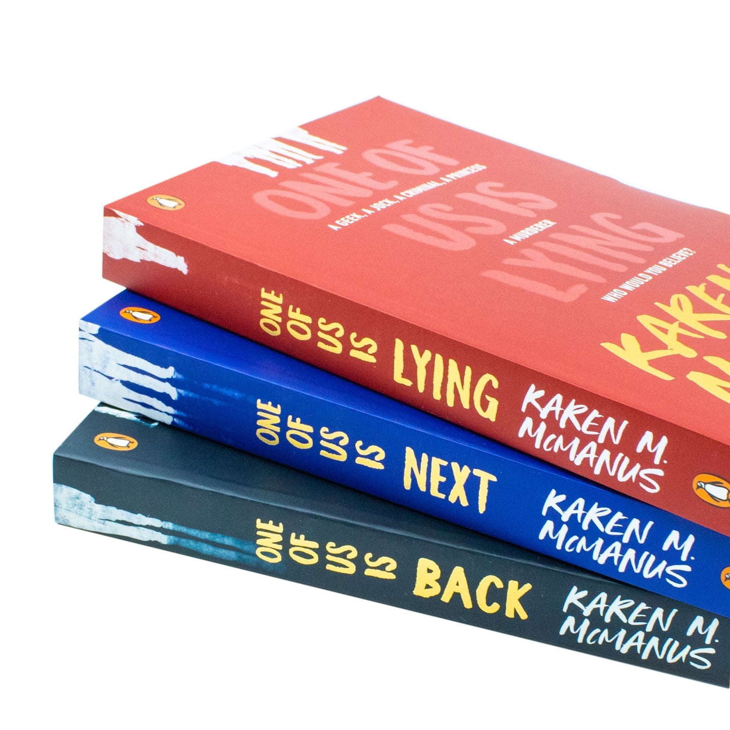 Karen M McManus Collection 3 Books Set (One of Us is Lying, One of Us is Next, One of Us is Back)
