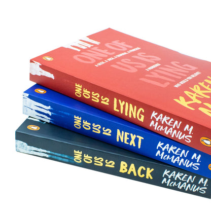 Karen M McManus Collection 3 Books Set (One of Us is Lying, One of Us is Next, One of Us is Back)