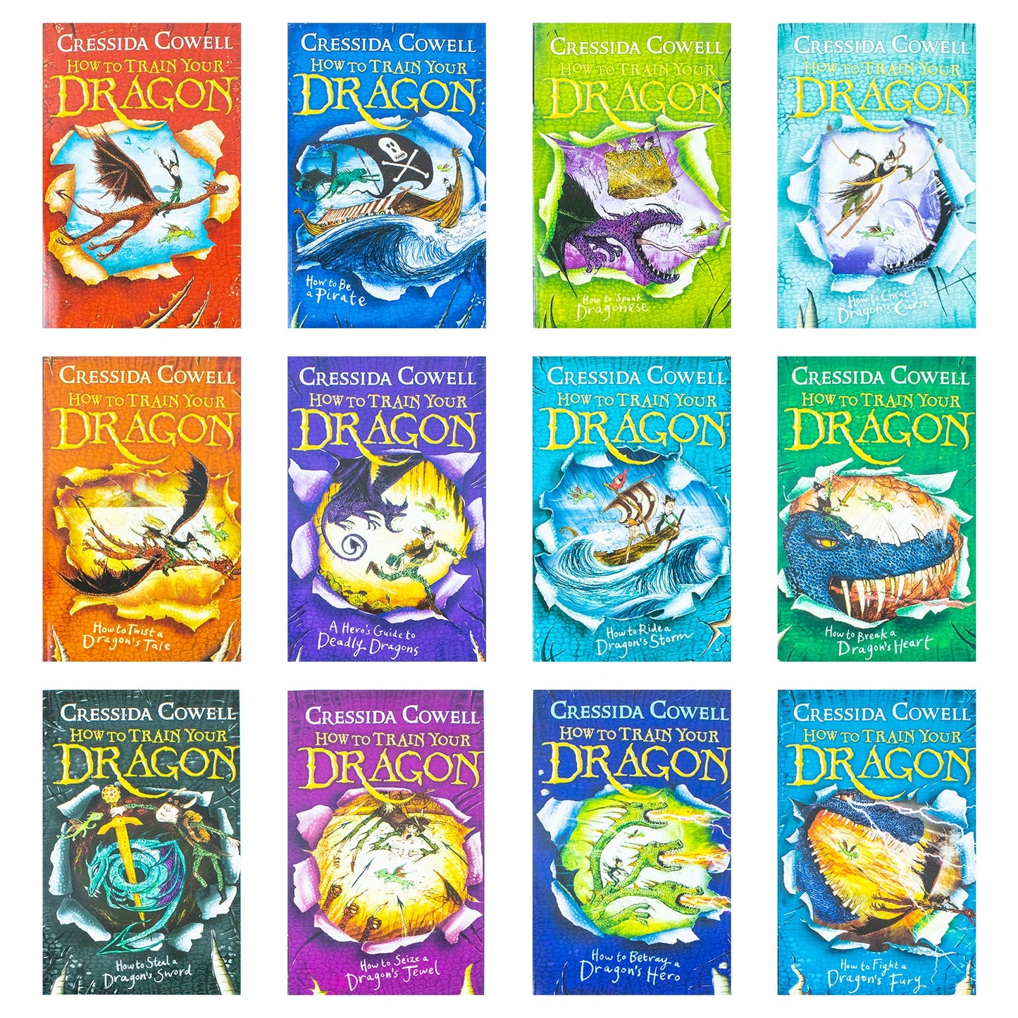 How To Train Your Dragon 12 Books Collection Set By Cressida Cowell