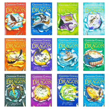 How To Train Your Dragon 12 Books Collection Set By Cressida Cowell