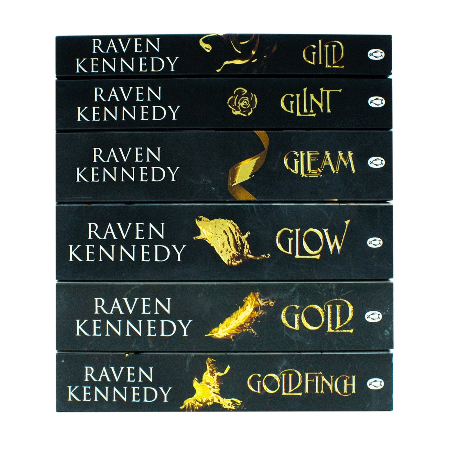 The Plated Prisoner Series By Raven Kennedy 6 Books Collection Set (Gild, Glint, Gleam, Glow, Gold and Goldfinch)
