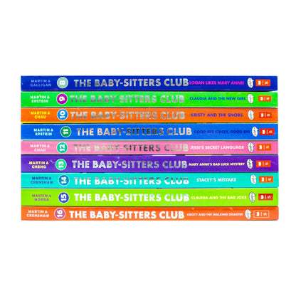 Babysitters Club Graphix 8-16 Books Collection Set: Full-Colour Edition (Baby-Sitters Club Graphic Novel) (Logan Likes Mary Anne!, Claudia and the New Girl, Kristy and the Snobs & More)