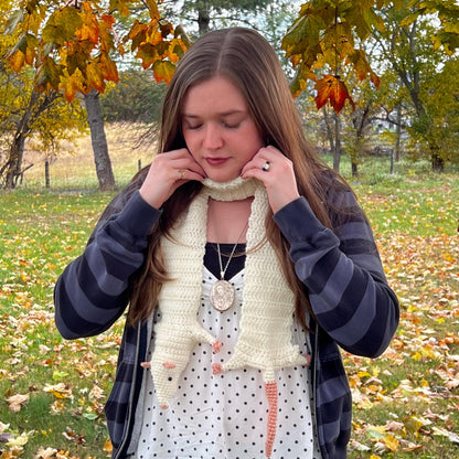 🐭Handmade Crochet Rat Scarf