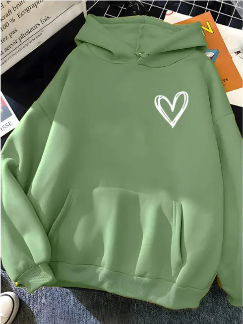 Sudadera con capucha y corazón cósmico de Kivara