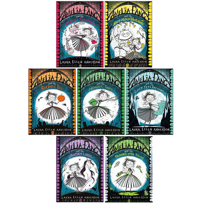 Amelia Fang Series 7 Books Collection Set by Laura Ellen Anderson (Naughty Caticorns, Trouble with Toads, Lost Yeti Treasures, Half-Moon Holiday, Memory Thief, Unicorn Lords, Barbaric Ball)