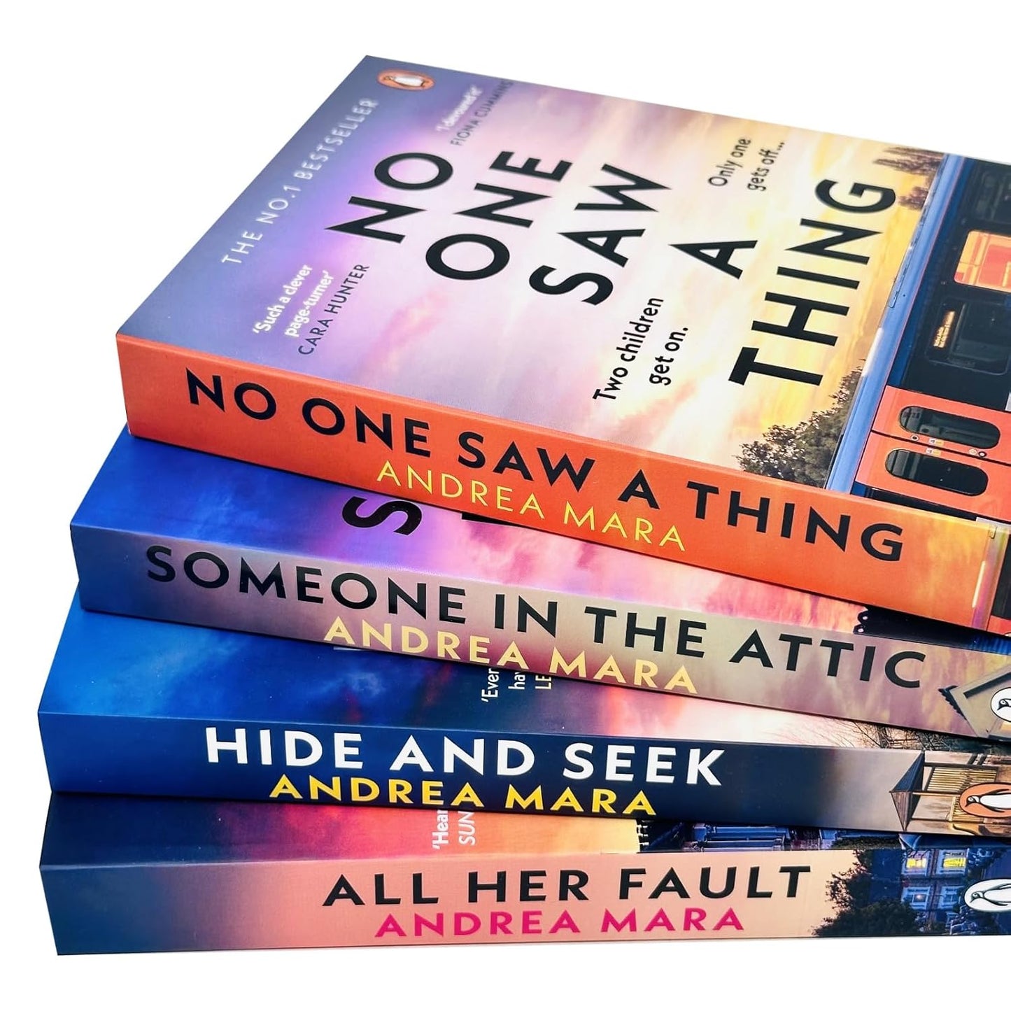 Andrea Mara Collection 4 Books Set (No One Saw a Thing, Someone in the Attic, Hide and Seek and All Her Fault)