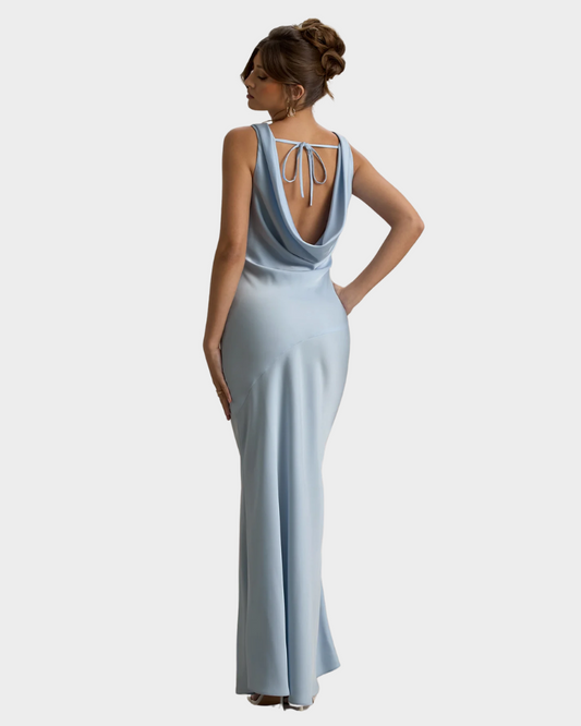 SUNSET SATIN MAXI DRESS