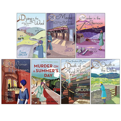 Kate Shackleton Mysteries Series 7 Books Collection Set by Frances Brody (Dying in the Wool, A Medal for Murder, Murder in the Afternoon, A Woman Unknown, Murder on a Summers Day, Death of an Avid Reader, A Death in the Dales)
