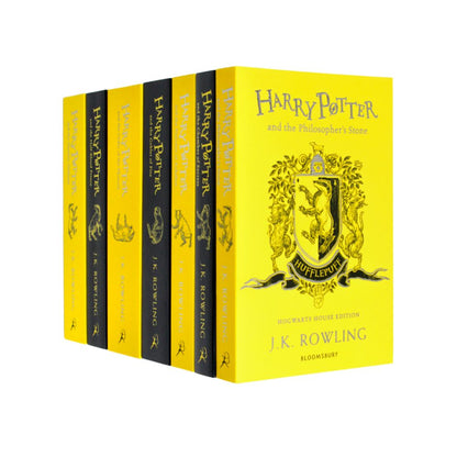 Harry Potter Hufflepuff House Editions PAPERBACK Box Set: J.K. Rowling - 7 books Set
