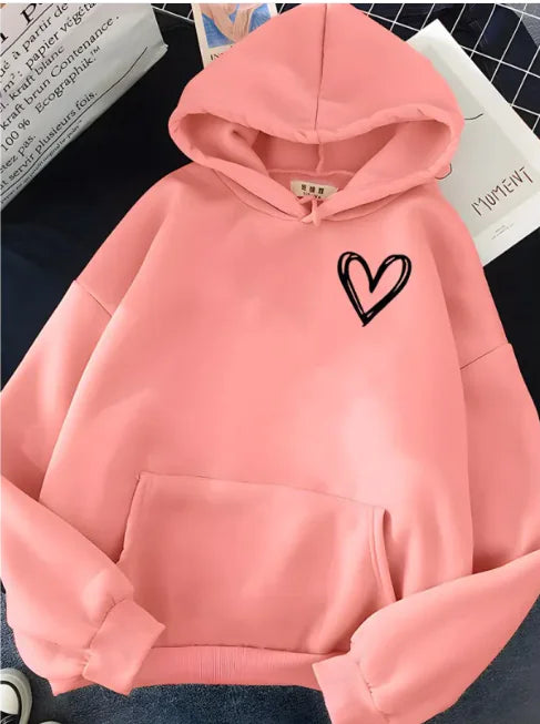 Sudadera con capucha y corazón cósmico de Kivara