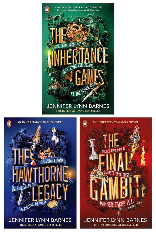 The Inheritance Games Series 3 Books Collection Set By Jennifer Lynn Barnes (The Inheritance Games, The Hawthorne Legacy & The Final Gambit)