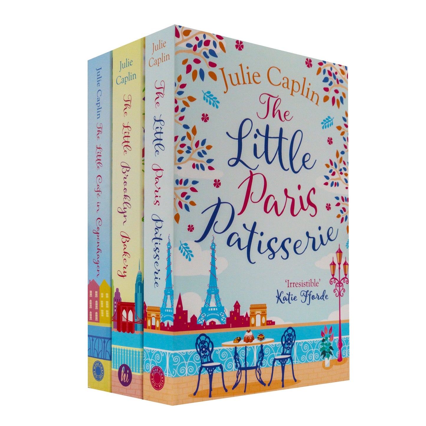 Julie Caplin Romantic Escapes 3 Books Collection Set (The Little Cafe in Copenhagen, The Little Brooklyn Bakery & The Little Paris Patisserie)