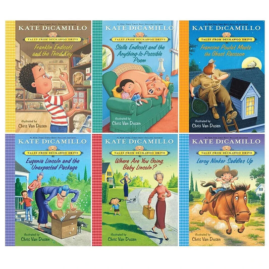 Tales from Deckawoo Drive 6 Books Set By Kate DiCamillo and Illustrated By Chris Van Dusen