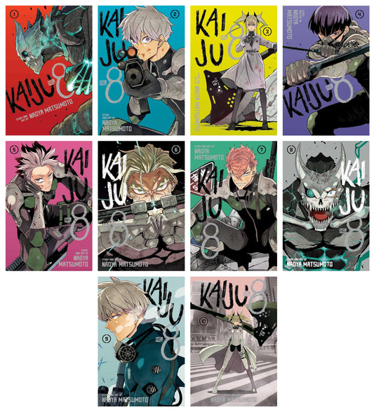 Kaiju No 8 by Naoya Matsumoto 10 Books Collection Set (Volumes 1-10)
